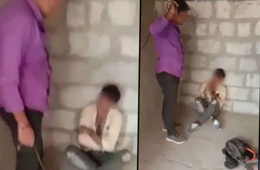 a man beaten video viral in barmer