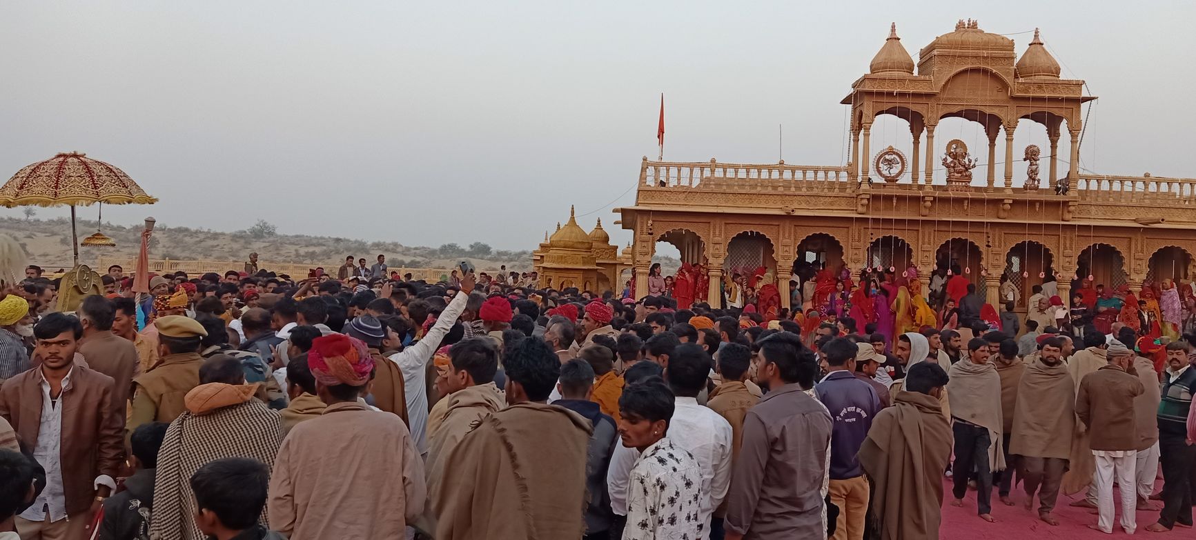 Mass groups gathered at fair on Mahashivratri festival in jaisalmer