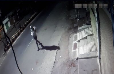 Incident of robbery incarceration in CCTV