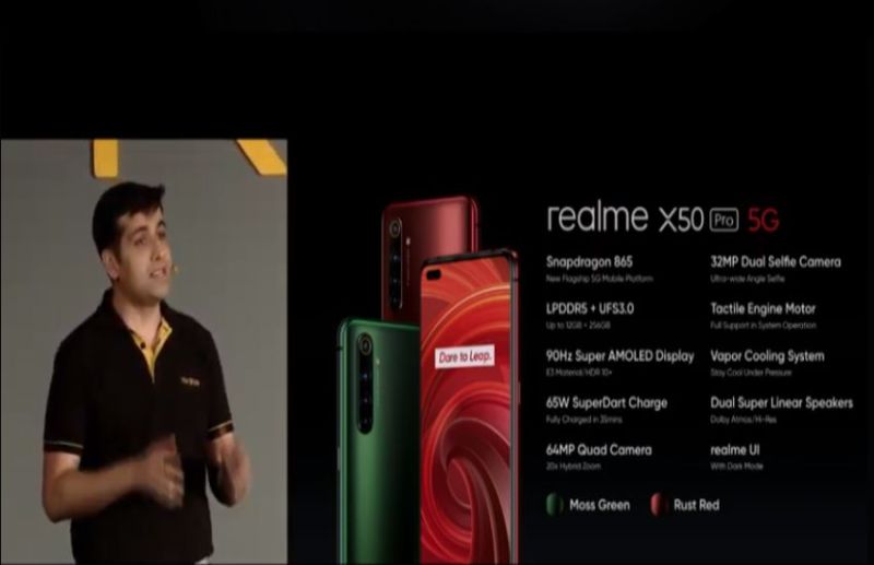 Realme X50 Pro 5G launched Today in India Price Specifications Details