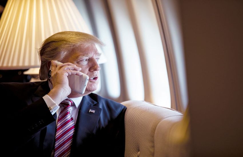 Donald Trump sent a message to Indians from Satellite phone