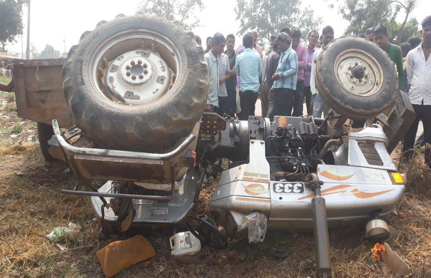 Tractor overturns after hitting two women, one dies after being hit
