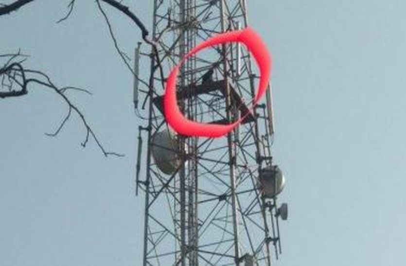 रोजगार छीनने पर टॉवर पर चढ़कर मजदूर युवक ने किया वीडि़यो वायरल, मची हडकंप