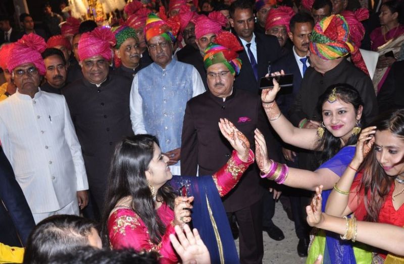 नड्डा परिवार के विवाह समारोह में पहुंचे कई दिग्गज भाजपा नेता