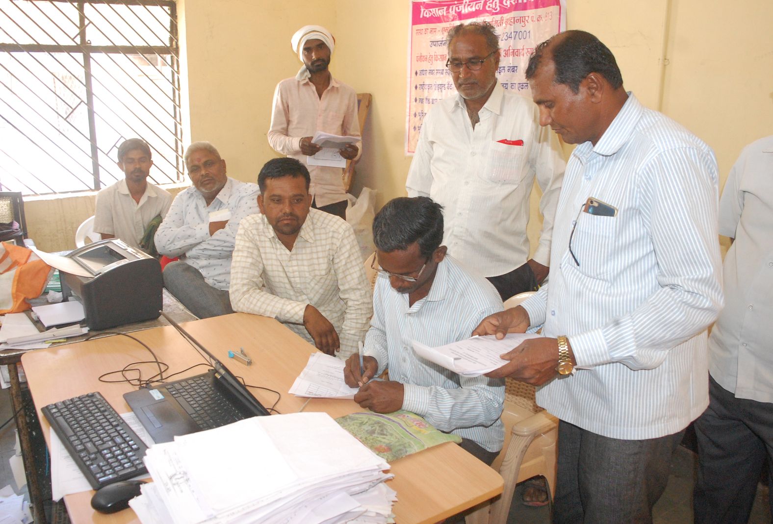 Distribution of confidential examination material of the board amidst tight security, center presidents deposited material in police stations