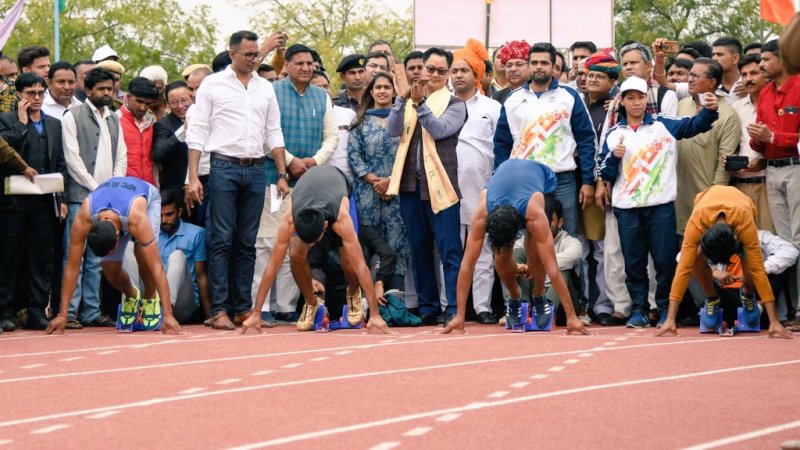 First Synthetic Track In Churu Rajasthan Inauguration