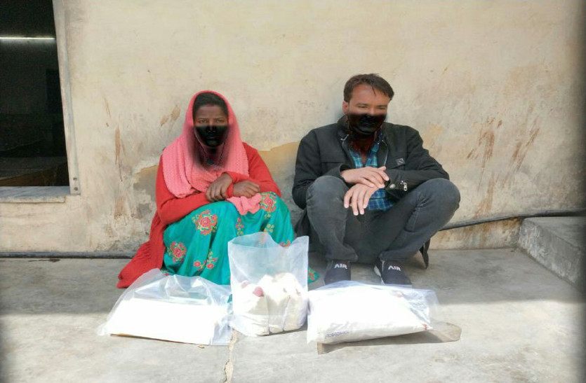 महिला मणिपुर से जयपुर लेकर आई अफीम का तीन किलो दूध