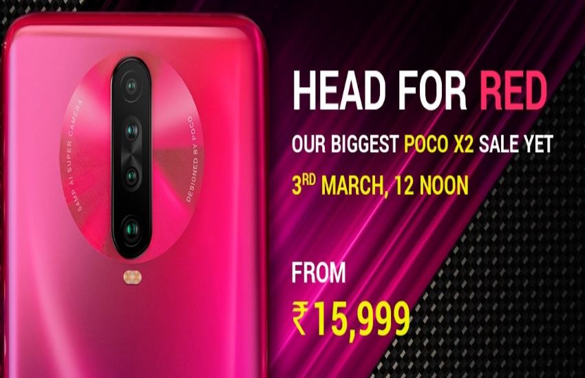 Poco X2 New Colour Variant Flash Sale in India Today Price and Offers