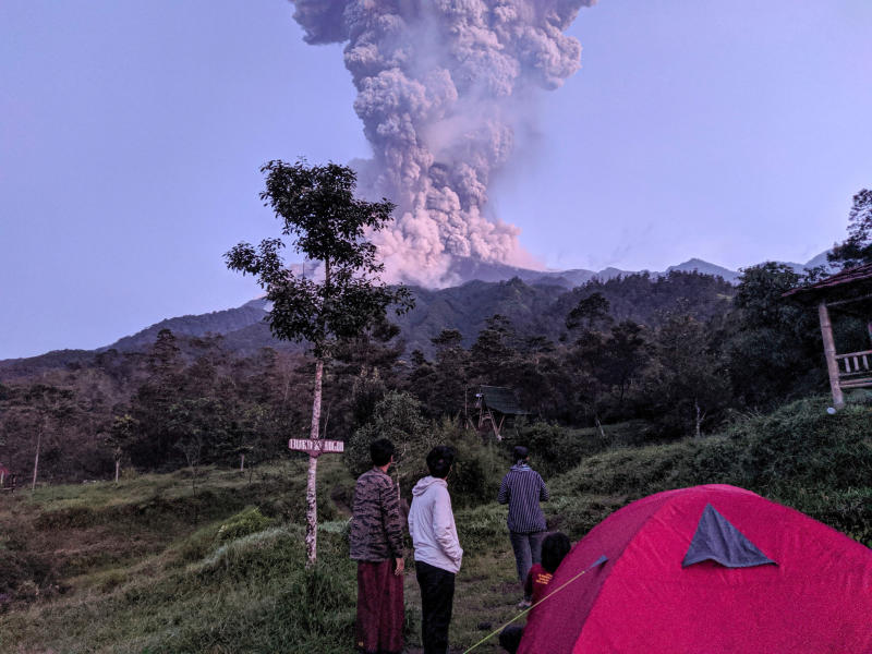Indonesia Mount Merapi volcano