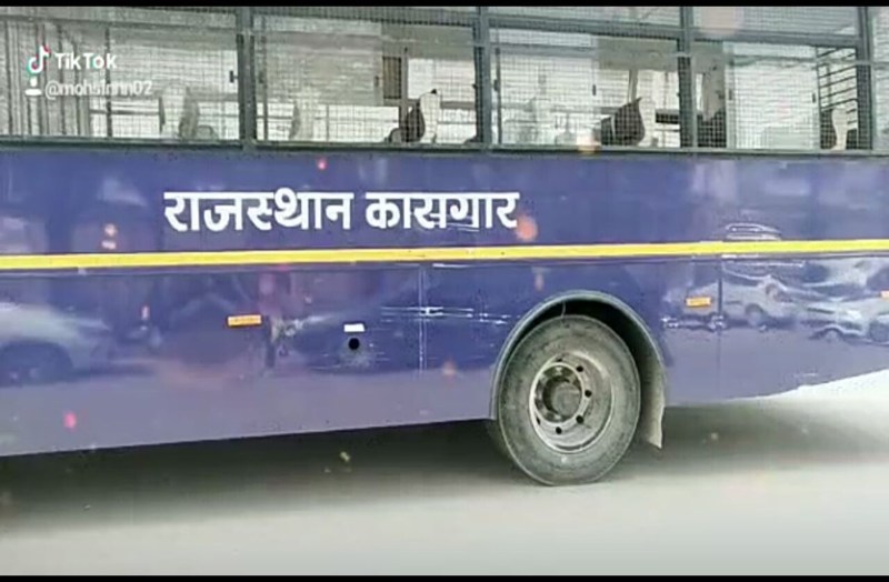 जेल की बस का वीडियो बनाने का आरोपी गिरफ्तार