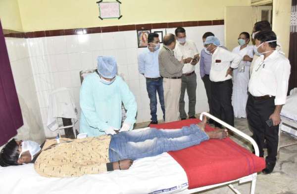 कोरोना पीडि़त की पहचान से लेकर उसे आइसोलेशन वार्ड मेंशिफ्ट करने के लिए हुई मॉकड्रिल