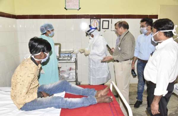 कोरोना पीडि़त की पहचान से लेकर उसे आइसोलेशन वार्ड मेंशिफ्ट करने के लिए हुई मॉकड्रिल