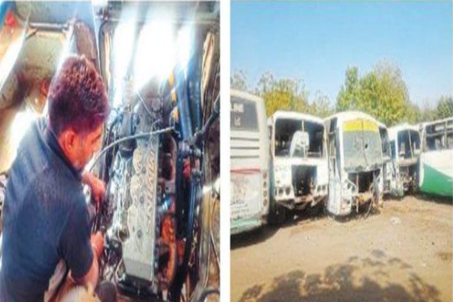 rajasthan roadways is facing insufficient mechanics for bus repairing