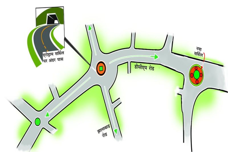 अंटाघर, एरोड्राम, गोबरिया बावड़ी सर्किल पर नहीं लगेंगे ब्रेक