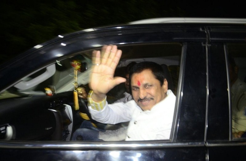 narayan tripathi coming from cm house