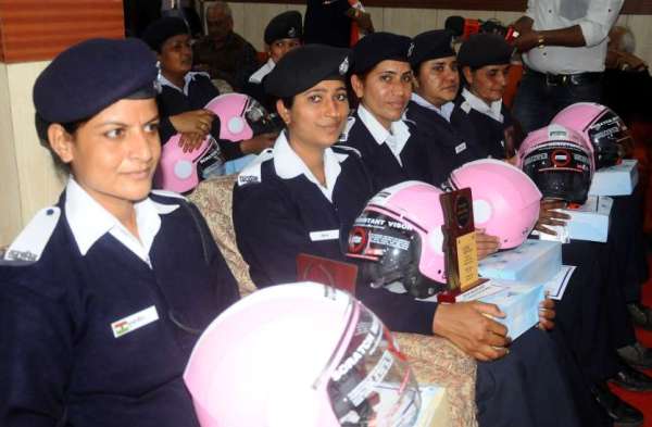 Outstanding work in traffic operations,,, crime control,,,,, on Women's Day ,,,, 12 women policemen honored