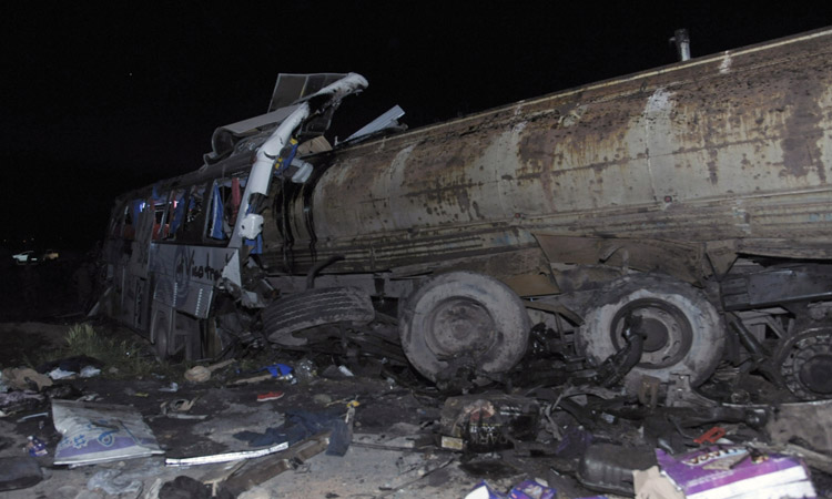 Road crash in Syria