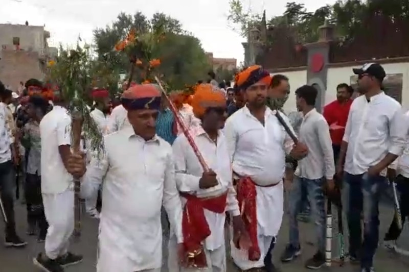 famous rao ji ki gair celebrated at mandore area of jodhpur