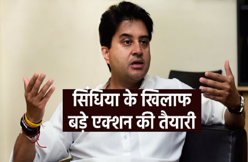 big action against jyotiraditya scindia