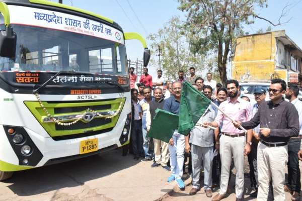 सतना से रीवा सिटी बस का शुभारंभ