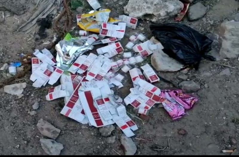 तीर्थराज पुष्कर में चौथी बार मिली केटामाइन इंजेक्शन कीखाली शीशियां