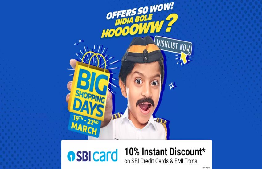 Flipkart Big Shopping Days Sale 80% discount on electronic products