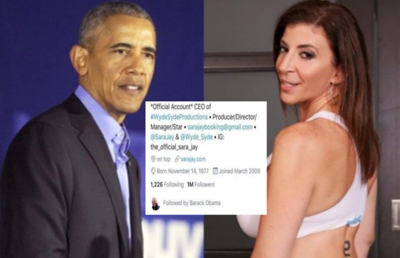 मशहूर पॉर्न स्टार को फॉलो कर रहते हैं बराक ओबामा, यूजर्स ने मिशेल से मांगा रिएक्शन