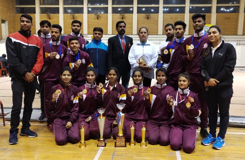 Vikram University players won medals, won in Amritsar