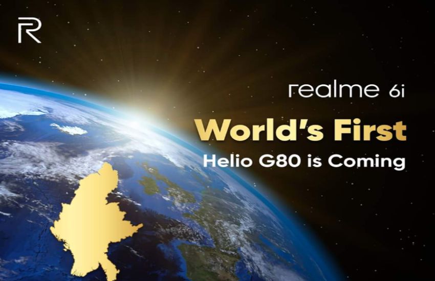 Realme 6i Launch Today in Myanmar with Helio G80 processor