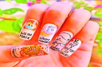 इस नेल आर्टिस्ट ने नाखून बताए कोरोना वायरस से बचाव के तरीके