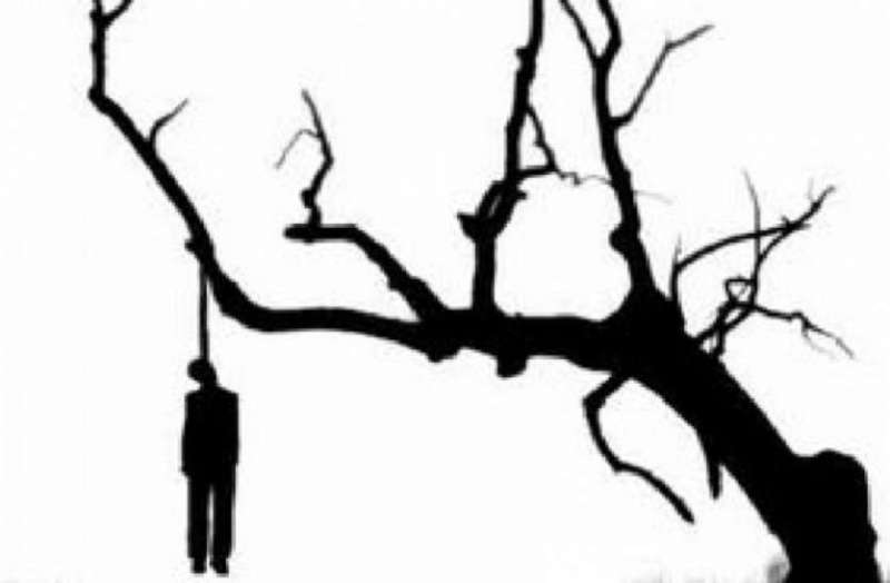 जींस और शर्ट के फंदे से पेड़ पर लटका मिला युवक का शव