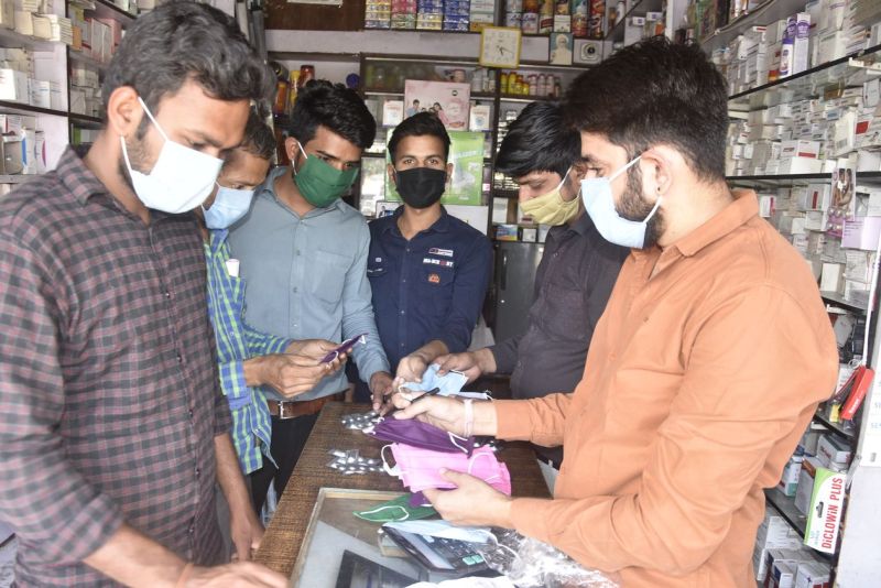 Awareness: People wore handkerchiefs and masks