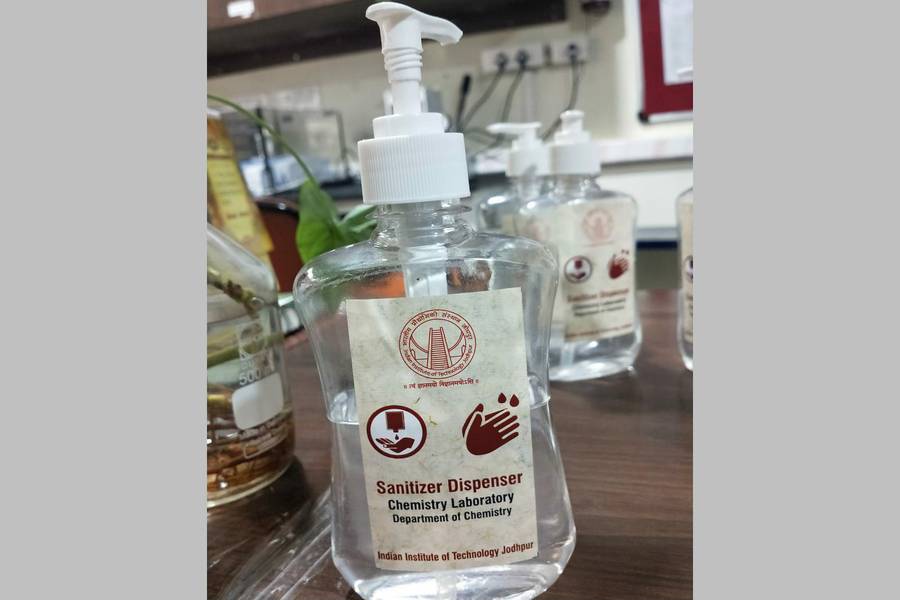 iit jodhpur prepared hand sanitizer to fight coronavirus outbreak