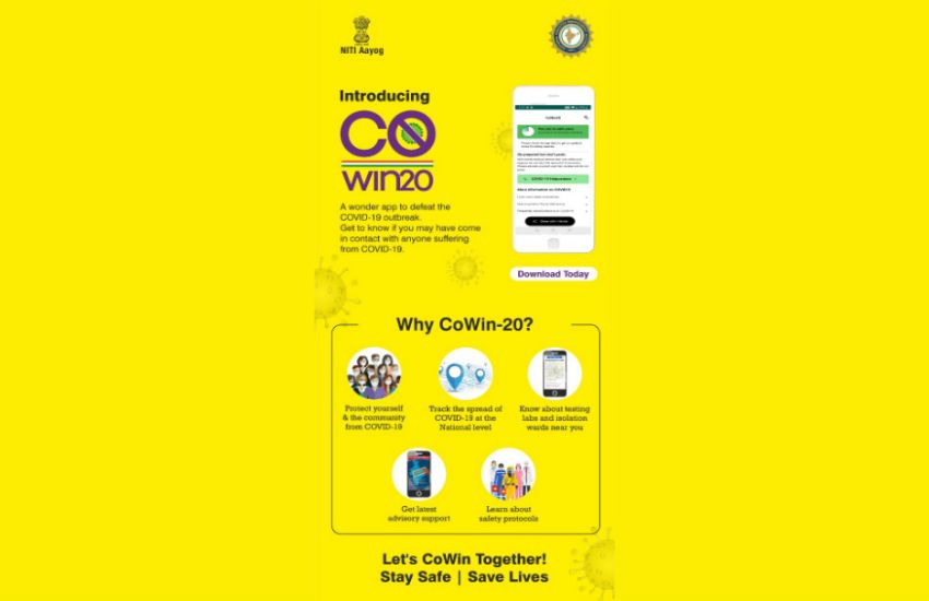 Govt. Launch CoWin-20 App to Track People and Stop Coronavirus Spread