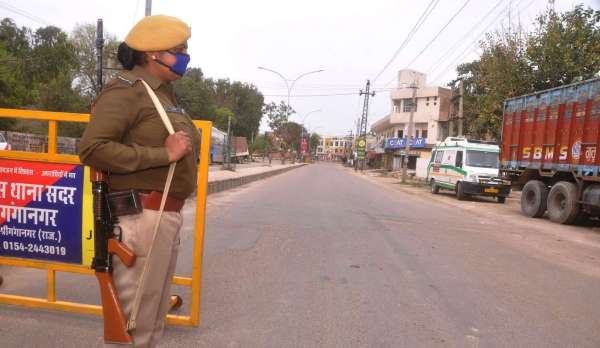 श्रीगंगानगर में लॉक डाउन, पाबंदी अधिक.......देखें खास तस्वीरें