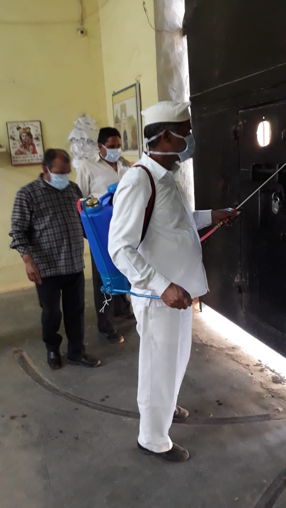 बीकानेर जेल में हाइपोक्लोराइड का छिड़काव