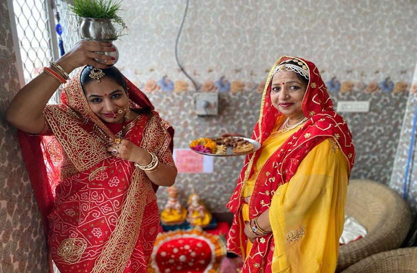 Gangore festival : सुहागिनों ने सतर्कता से पूजीं गणगौर, आस्था के आगे हारा कोरोना!