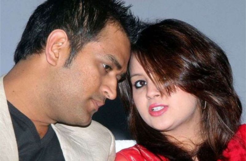 Sakshi and Mahendra Singh Dhoni