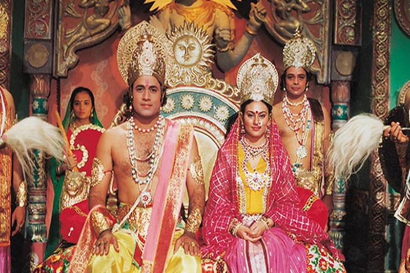 telecast of old ramayan TV seriel on doordarshan during lockdown