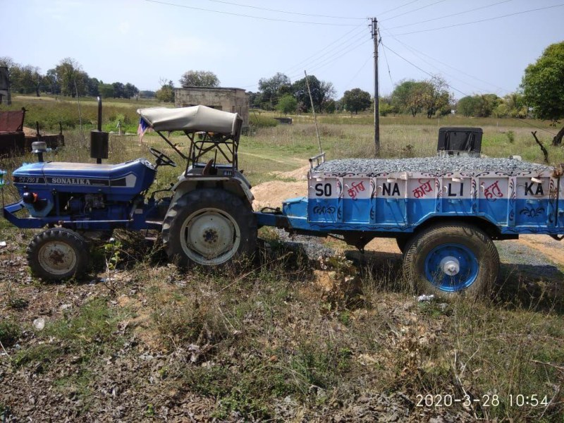 Tractor seized while transporting illegal ballast