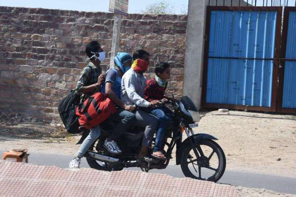 people travelling after lockdown in rajasthan due to coronavirus
