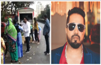 जरूरतमंदो के बीच मीका सिंह ने बांचा राशन