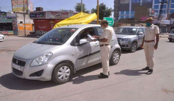श्रीगंगानगर में चल रहा लॉक डाउन.......देखें खास तस्वीरें