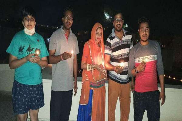 photo gallery of pm modi aao deep jalaye abhiyan in jodhpur