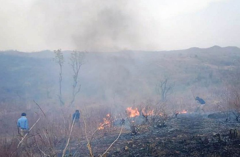बांसवाड़ा : जंगल की आग ने धधकाया मकान, घर से भाग बचाई जान