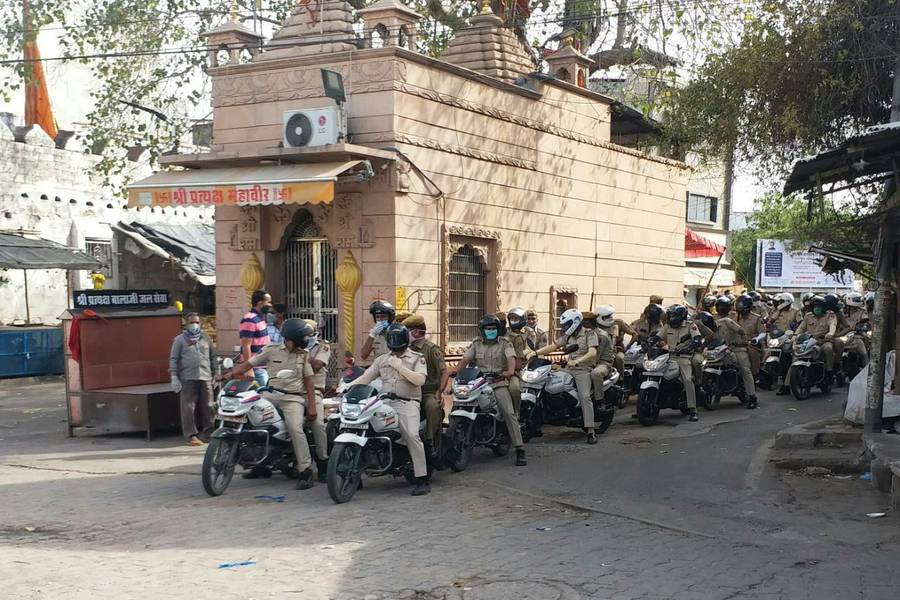 coronavirus: complete lockdown and curfew in inside parts of jodhpur