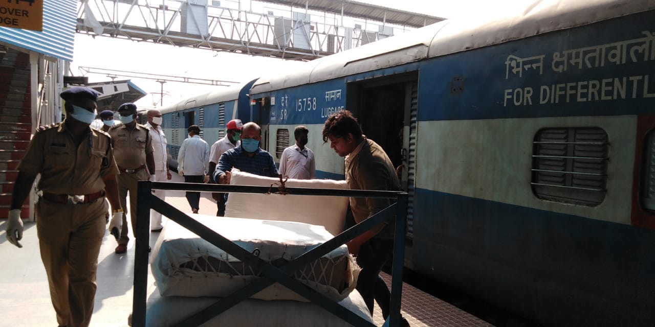 चैन्नई - कोयम्बत्तूर विशेष पार्सल ट्रेन सेवा शुरू