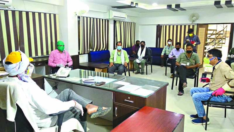 If the employees are infected, the officials will not be able to escape.