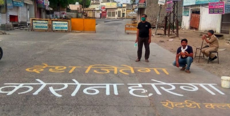 painting made for corona awareness