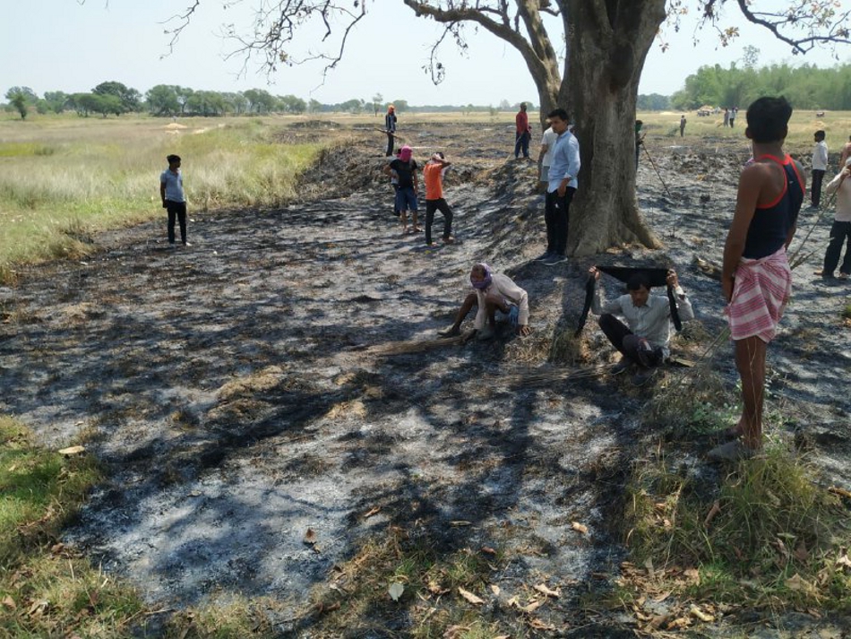 Fire erupts in farm, scorched old man dies